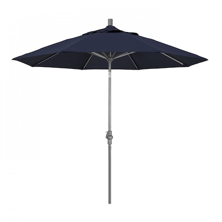 California Umbrella Patio Umbrella, Octagon, 102.38" H, Pacifica Fabric, Navy 194061016886