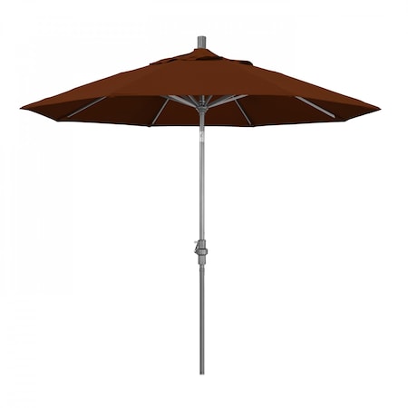 California Umbrella Patio Umbrella, Octagon, 102.38" H, Pacifica Fabric, Brick 194061016893