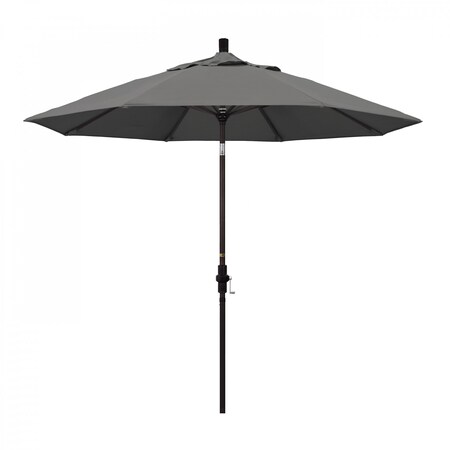 California Umbrella Patio Umbrella, Octagon, 102.38" H, Sunbrella Fabric, Charcoal 194061017067