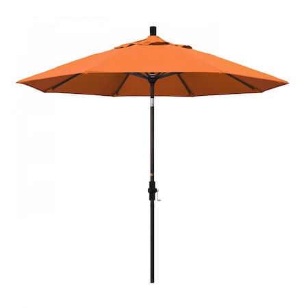 California Umbrella Patio Umbrella, Octagon, 102.38" H, Sunbrella Fabric, Tangerine 194061017081