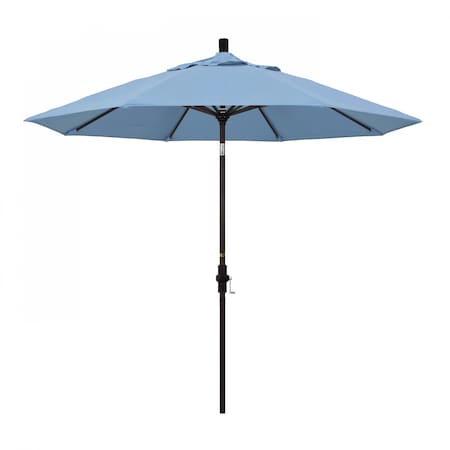 California Umbrella Patio Umbrella, Octagon, 102.38" H, Sunbrella Fabric, Air Blue 194061017111