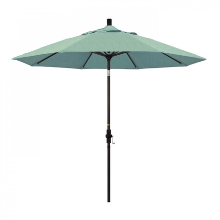 California Umbrella Patio Umbrella, Octagon, 102.38" H, Sunbrella Fabric, Spa 194061017128