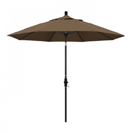 California Umbrella Patio Umbrella, Octagon, 102.38" H, Sunbrella Fabric, Cocoa 194061017180