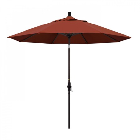 California Umbrella Patio Umbrella, Octagon, 102.38" H, Sunbrella Fabric, Terracotta 194061017227