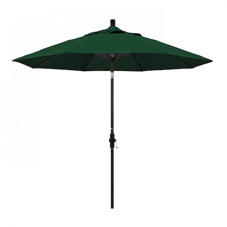 California Umbrella Patio Umbrella, Octagon, 102.38" H, Sunbrella Fabric, Forest Green 194061017234