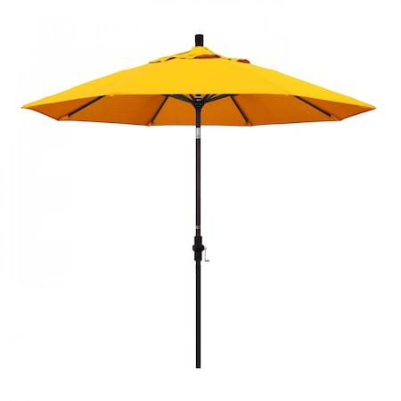 California Umbrella Patio Umbrella, Octagon, 102.38" H, Sunbrella Fabric, Sunflower Yellow 194061017258