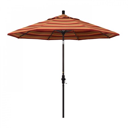 California Umbrella Patio Umbrella, Octagon, 102.38" H, Sunbrella Fabric, Astoria Sunset 194061017357