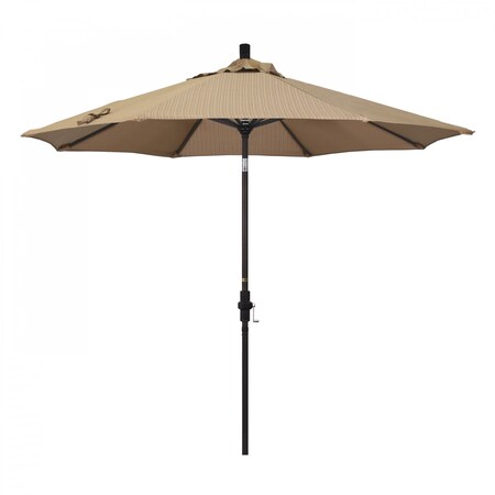 California Umbrella Patio Umbrella, Octagon, 102.38" H, Olefin Fabric, Terrace Sequoia 194061017630