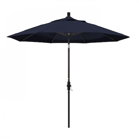 California Umbrella Patio Umbrella, Octagon, 102.38" H, Pacifica Fabric, Navy 194061017784