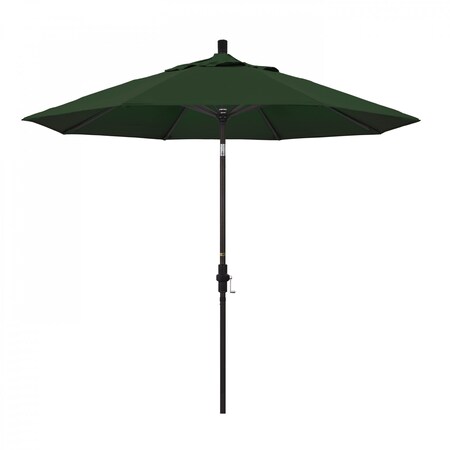 California Umbrella Patio Umbrella, Octagon, 102.38" H, Pacifica Fabric, Hunter Green 194061017807