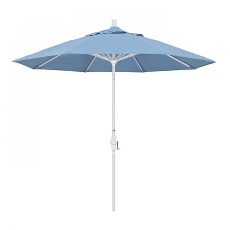 California Umbrella Patio Umbrella, Octagon, 102.38" H, Sunbrella Fabric, Air Blue 194061018019