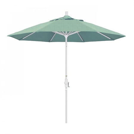 California Umbrella Patio Umbrella, Octagon, 102.38" H, Sunbrella Fabric, Spa 194061018026