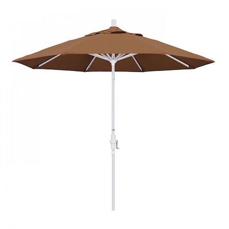 California Umbrella Patio Umbrella, Octagon, 102.38" H, Sunbrella Fabric, Teak 194061018194