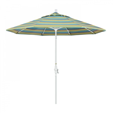 California Umbrella Patio Umbrella, Octagon, 102.38" H, Sunbrella Fabric, Astoria Lagoon 194061018262