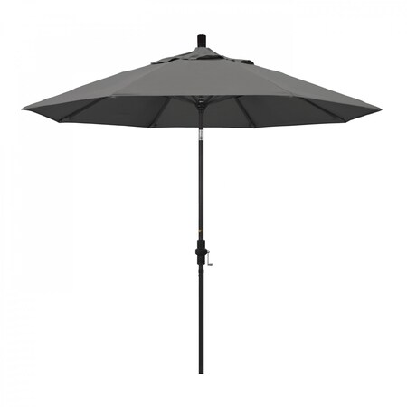 California Umbrella Patio Umbrella, Octagon, 102.38" H, Sunbrella Fabric, Charcoal 194061018866