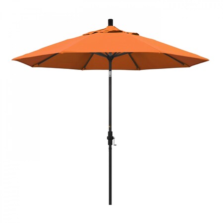 California Umbrella Patio Umbrella, Octagon, 102.38" H, Sunbrella Fabric, Tangerine 194061018880