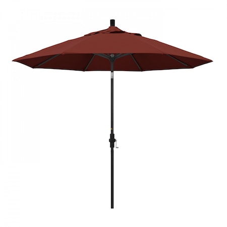 California Umbrella Patio Umbrella, Octagon, 102.38" H, Sunbrella Fabric, Henna 194061018897