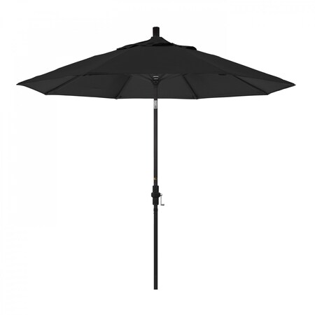 California Umbrella Patio Umbrella, Octagon, 102.38" H, Sunbrella Fabric, Black 194061018903