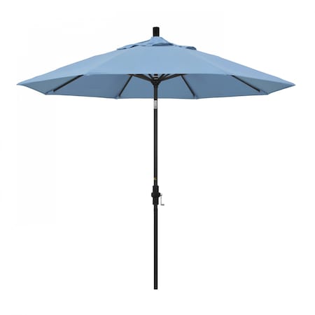 California Umbrella Patio Umbrella, Octagon, 102.38" H, Sunbrella Fabric, Air Blue 194061018910