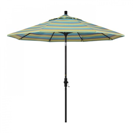 California Umbrella Patio Umbrella, Octagon, 102.38" H, Sunbrella Fabric, Astoria Lagoon 194061019160