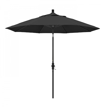 California Umbrella Patio Umbrella, Octagon, 102.38" H, Pacifica Fabric, Black 194061019498