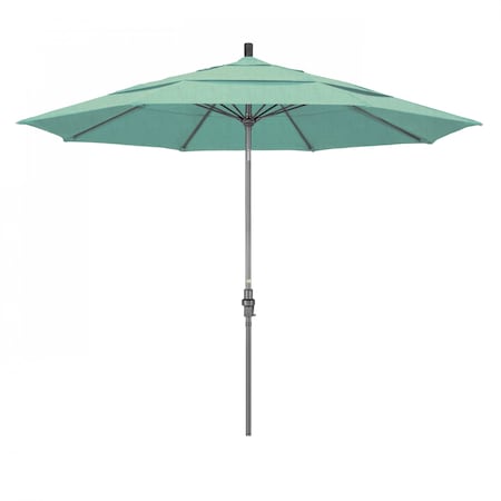 California Umbrella Patio Umbrella, Octagon, 109.5" H, Sunbrella Fabric, Spectrum Mist 194061019665
