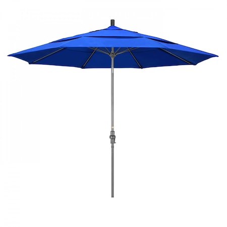 California Umbrella Patio Umbrella, Octagon, 109.5" H, Sunbrella Fabric, Pacific Blue 194061019726