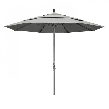 California Umbrella Patio Umbrella, Octagon, 109.5" H, Sunbrella Fabric, Granite 194061019733