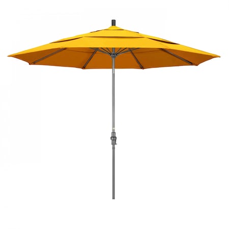 California Umbrella Patio Umbrella, Octagon, 109.5" H, Sunbrella Fabric, Sunflower Yellow 194061019955