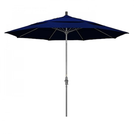 California Umbrella Patio Umbrella, Octagon, 109.5" H, Sunbrella Fabric, True Blue 194061020012