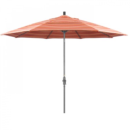 California Umbrella Patio Umbrella, Octagon, 109.5" H, Sunbrella Fabric, Dolce Mango 194061020029