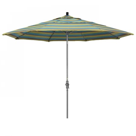 California Umbrella Patio Umbrella, Octagon, 109.5" H, Sunbrella Fabric, Astoria Lagoon 194061020067