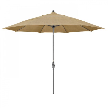 California Umbrella Patio Umbrella, Octagon, 109.5" H, Sunbrella Fabric, Linen Sesame 194061020098
