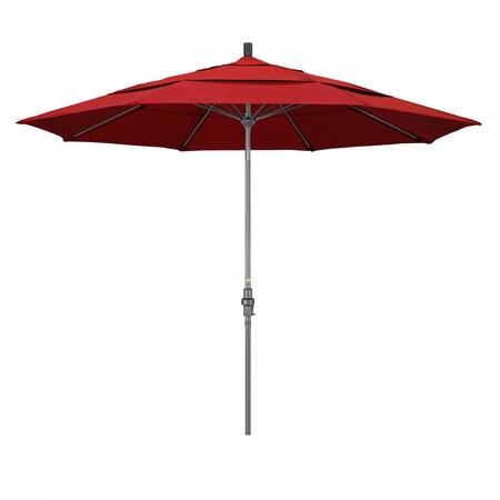 California Umbrella Patio Umbrella, Octagon, 109.5" H, Olefin Fabric, Red 194061020142