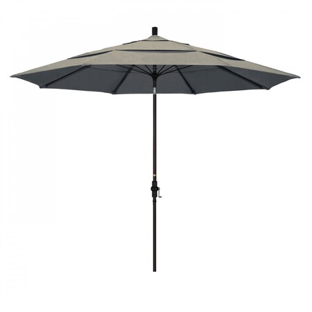 California Umbrella Patio Umbrella, Octagon, 109.5" H, Sunbrella Fabric, Spectrum Dove 194061020524