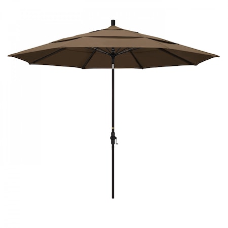 California Umbrella Patio Umbrella, Octagon, 109.5" H, Sunbrella Fabric, Cocoa 194061020722
