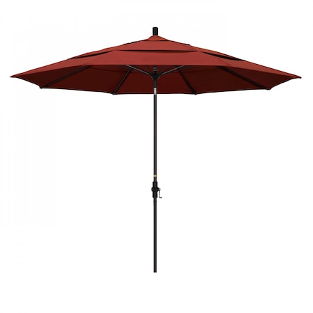 California Umbrella Patio Umbrella, Octagon, 109.5" H, Sunbrella Fabric, Terracotta 194061020760