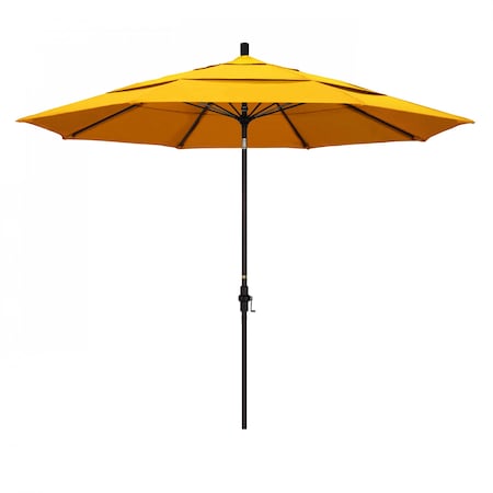 California Umbrella Patio Umbrella, Octagon, 109.5" H, Sunbrella Fabric, Sunflower Yellow 194061020791