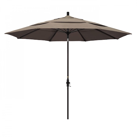 California Umbrella Patio Umbrella, Octagon, 109.5" H, Sunbrella Fabric, Taupe 194061020807