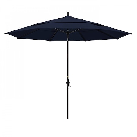 California Umbrella Patio Umbrella, Octagon, 109.5" H, Olefin Fabric, Navy 194061020975