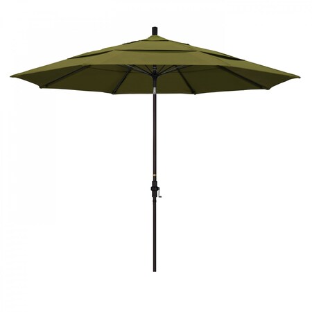 California Umbrella Patio Umbrella, Octagon, 109.5" H, Pacifica Fabric, Palm 194061021217