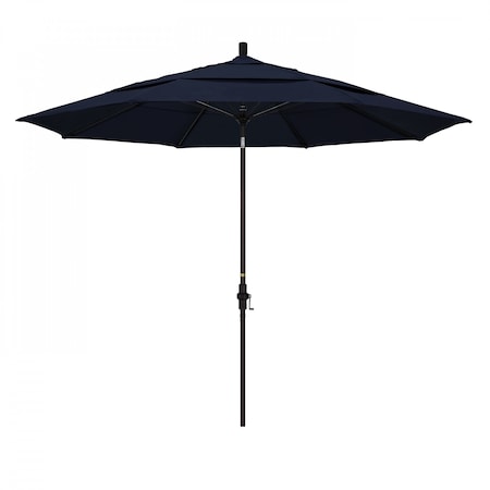 California Umbrella Patio Umbrella, Octagon, 109.5" H, Pacifica Fabric, Navy Blue 194061021262