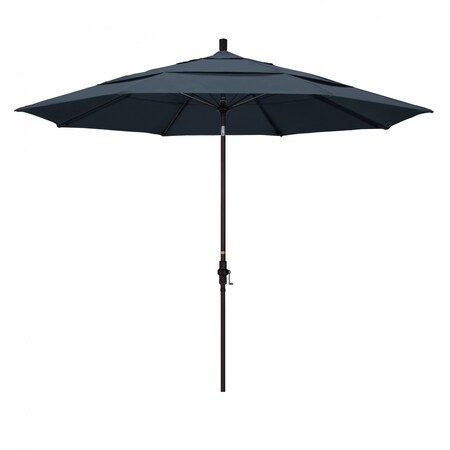 California Umbrella Patio Umbrella, Octagon, 109.5" H, Pacifica Fabric, Sapphire 194061021293
