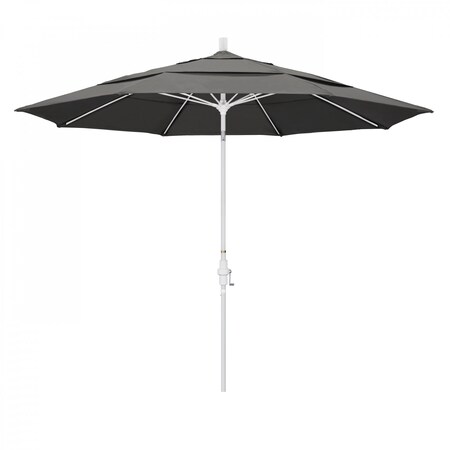 California Umbrella Patio Umbrella, Octagon, 109.5" H, Sunbrella Fabric, Charcoal 194061021439