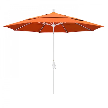 California Umbrella Patio Umbrella, Octagon, 109.5" H, Sunbrella Fabric, Tangerine 194061021460