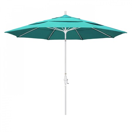 California Umbrella Patio Umbrella, Octagon, 109.5" H, Sunbrella Fabric, Aruba 194061021538