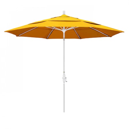 California Umbrella Patio Umbrella, Octagon, 109.5" H, Sunbrella Fabric, Sunflower Yellow 194061021637