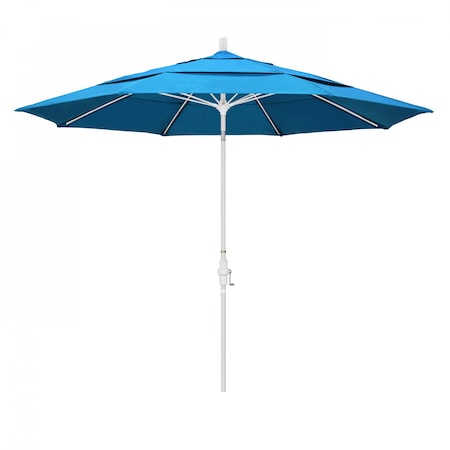 California Umbrella Patio Umbrella, Octagon, 109.5" H, Sunbrella Fabric, Canvas Cyan 194061021750