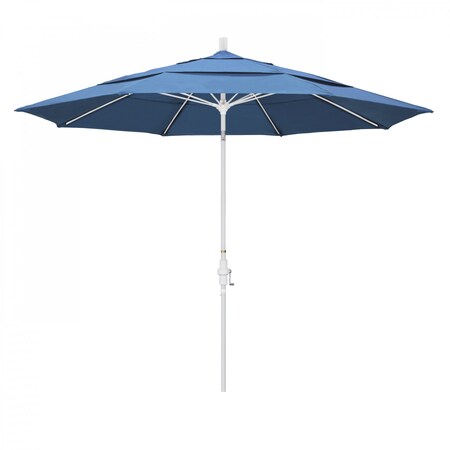 March Patio Umbrella, Octagon, 109.5" H, Olefin Fabric, Frost Blue 194061021859