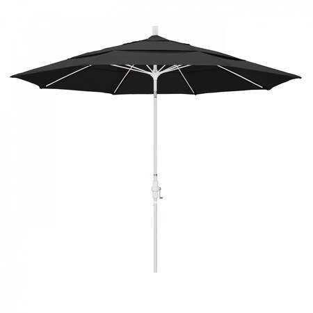 California Umbrella Patio Umbrella, Octagon, 109.5" H, Pacifica Fabric, Black 194061022016